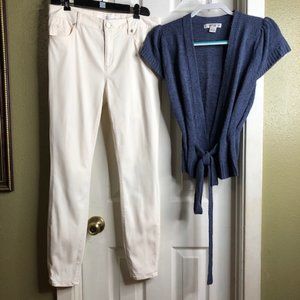 Loft Casual Pants & Tie-Waist Sweater~ 2 pc bundle